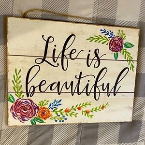 Life is Beautiful Hobby Lobby Wall Art